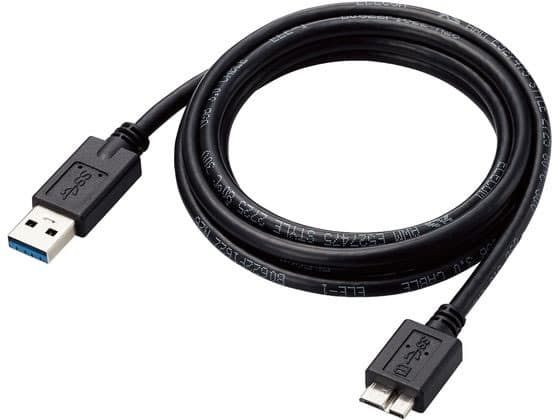 【お取り寄せ】エレコム USB3.0ケーブル 1.5m A-miniB クロ USB3-AMB15BK／ID USBケーブル A to miniB ケーブル 電源タップ 配線パーツ 家電