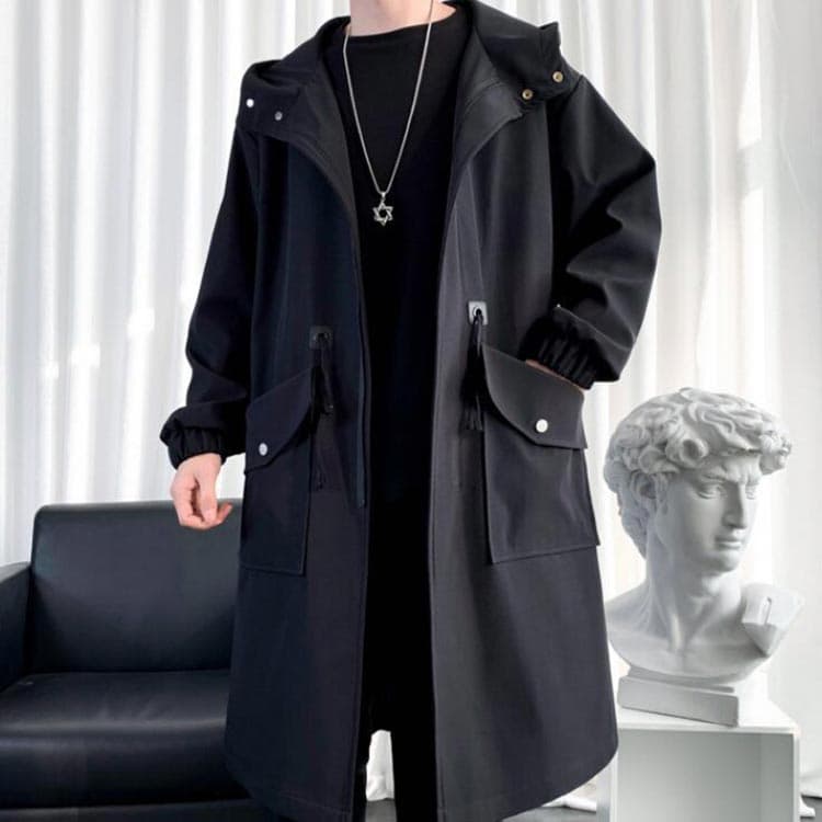 ビジネス ミリタリーコート ミリタリージャケット 秋 ミドル丈 カジュアル 冬 秋服 アウター ジャケット フード付き ロングコート メンズ トップス マウンテンパーカー モッズコート ゆったり 大きいサイズ おしゃれ カジュアル 春 通勤 通学 春服 フルジップ thumbnail 2