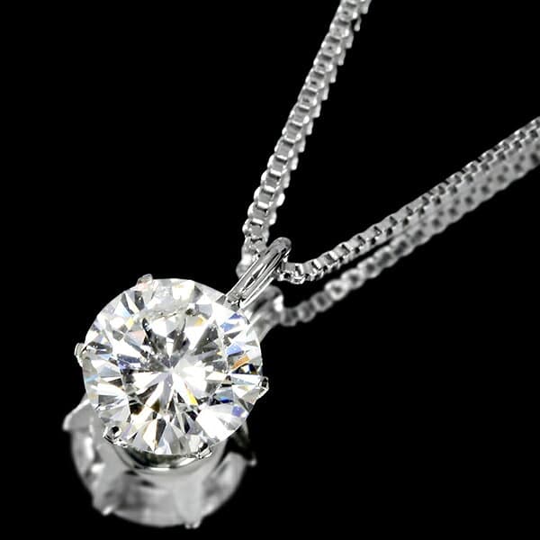 ダイヤモンド ネックレス 一粒 0.3ct 6本爪 プラチナ Pt900 シンプル 定番 保証書付 特価 大特価品 スペシャルプライス ギフト プレゼント クリスマス 母の日 thumbnail 2