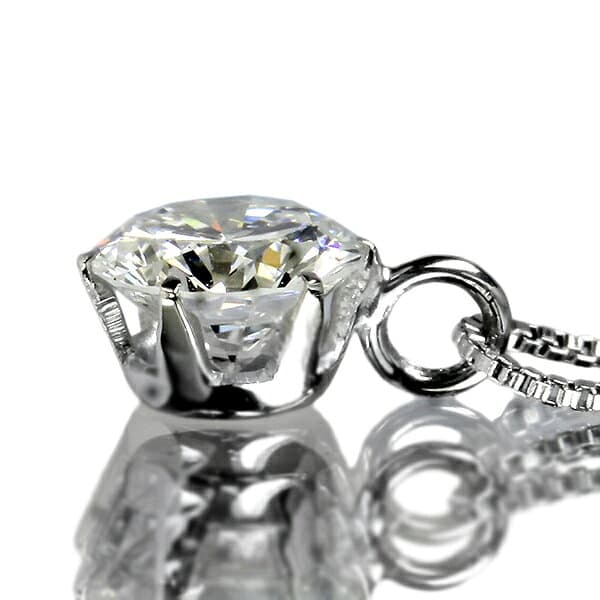 ダイヤモンド ネックレス 一粒 0.3ct 6本爪 プラチナ Pt900 シンプル 定番 保証書付 特価 大特価品 スペシャルプライス ギフト プレゼント クリスマス 母の日 thumbnail 3