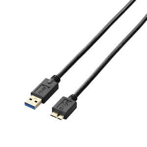 エレコム USB3.0ケーブル A-microBタイプ スタンダード 1m 0.9A（ブラック） USB3-AMB10BK