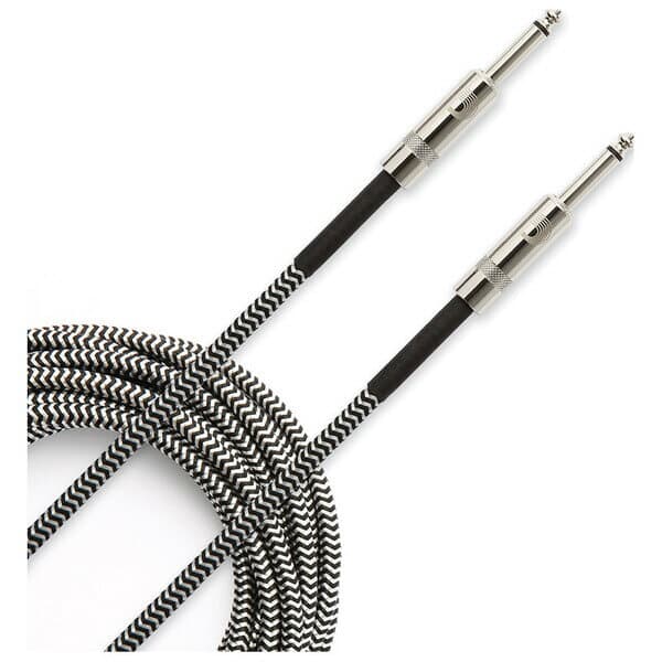 ダダリオ 楽器用シールドケーブル　3.04m（グレー） PW-BG-10BG D'Addario　Custom Series Braided Instrument Cables