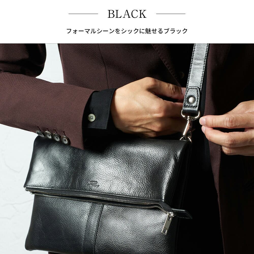 【期間限定P10倍】 クラッチバッグ メンズ 2WAY 本革 ブランド レザー 冠婚葬祭 結婚式 セカンドバッグ ハンドル フォーマル パーティー おしゃれ ショルダーバッグ 小さめ 通勤 通学 肩掛け ビジネス 男性 人気 革 プレゼント SEEKER シーカー skb-018sd4 thumbnail 3