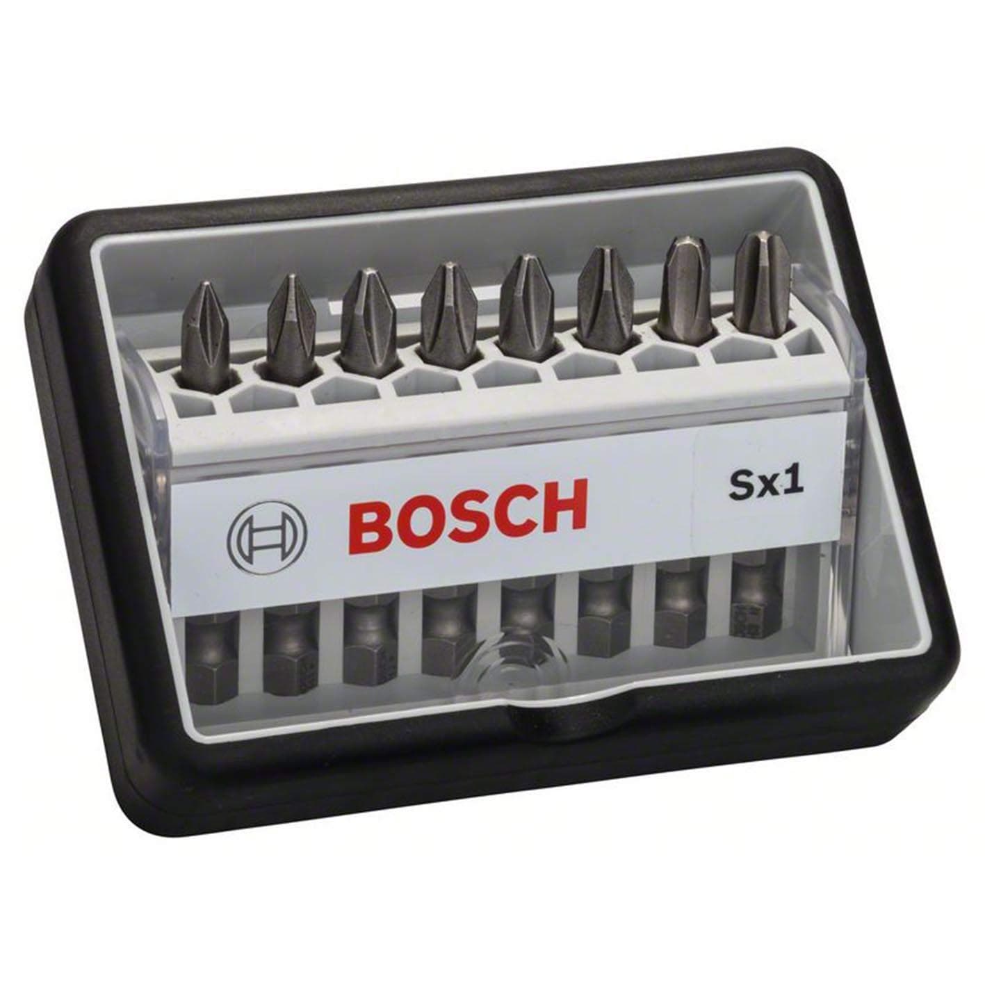 BOSCH ボッシュ ボッシュ(BOSCH) ドライバービットセット(8本・六角軸6.35mm・9mm溝シャンク・PH2x25mm・ケース付) 2607002556