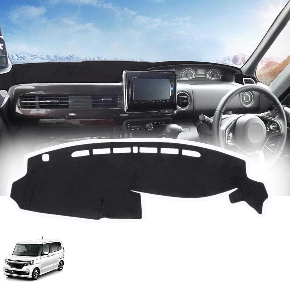 新型 N-BOX JF3 JF4 ダッシュボードマット 車内 ダッシュボードカバー 車種専用設計 NBOX 日焼け防止 ダッシュボード 保護マット 耐熱性 耐久性 内装パーツ インテリア アクセサリー