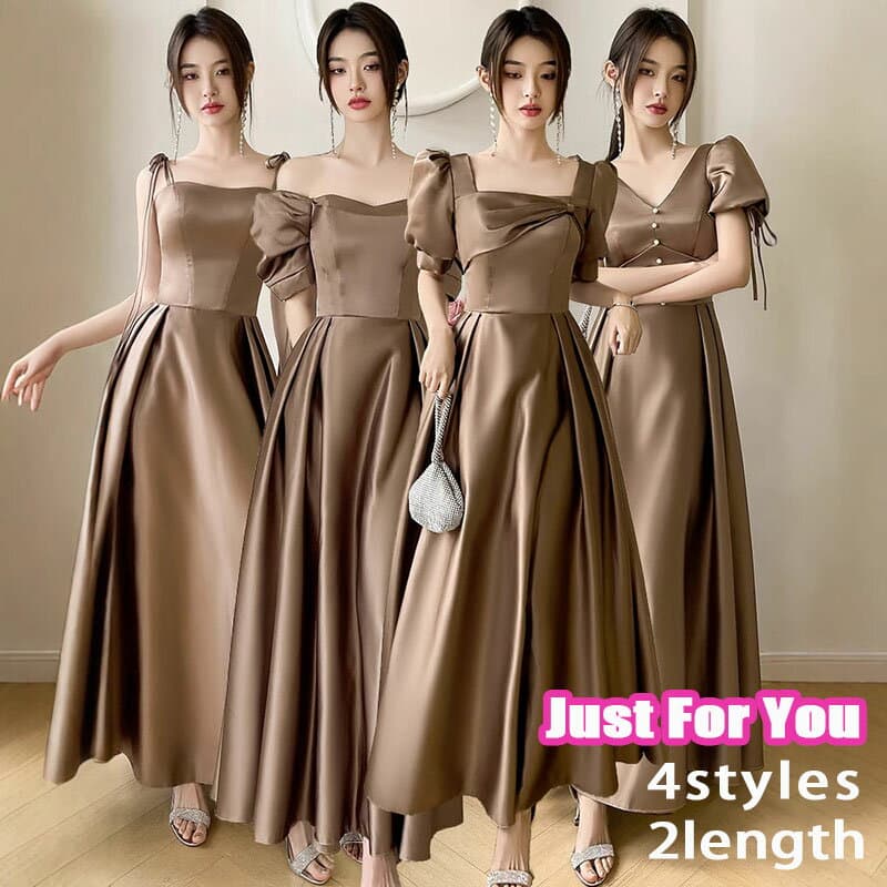 ロングドレス 花嫁 シンプル ロング丈 ミモレ丈 ブライズメイド 結婚式ドレス 花嫁ドレス ピアノ 発表会 フォーマル 細身 パーティードレス 着痩せ ウェディングドレス マキシ丈ワンピース レディース 着痩せ プリンセス 撮影 コーラス 忘年会 デート カクテルドレス 成人式