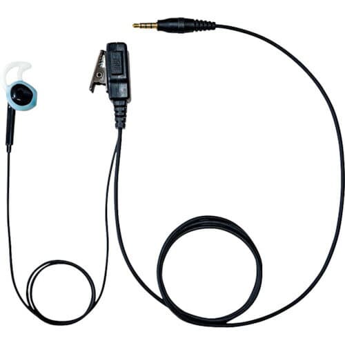 ★【メール便対応】エフ・アール・シー（F.R.C.）　シリコンカバー付きインナータイプ左耳専用イヤホンマイク（PRO用／トランシーバー専用）　【品番：FPG-27LYS】