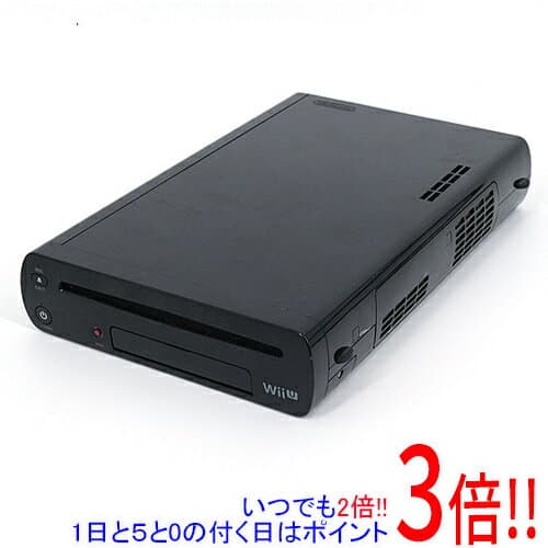 【1日と5.0のつく日、18日はポイント3倍！】【中古】任天堂 Wii U kuro 32GB 本体のみ