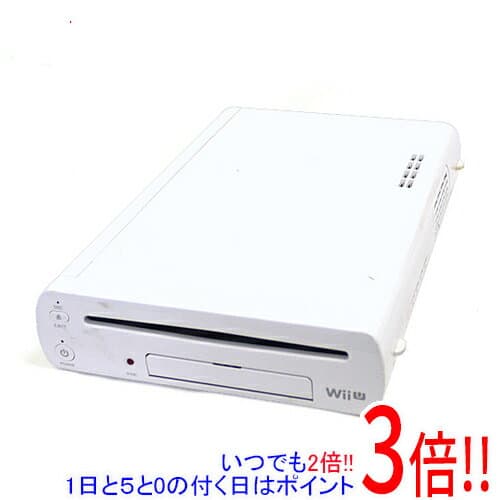 【1日と5.0のつく日、18日はポイント3倍！】【中古】任天堂 Wii U BASIC SET shiro 8GB 本体のみ