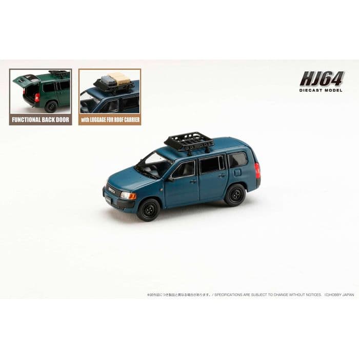 1/64 トヨタ プロボックス カスタムバージョン マットブルー ホビージャパン HJ643062BL