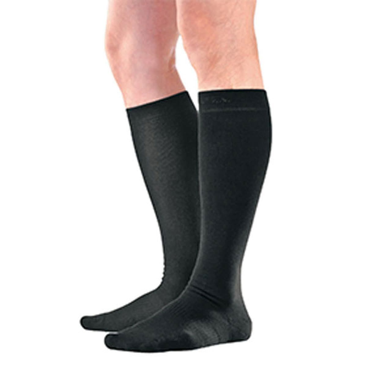 【送料お得・まとめ買い×2個セット】アルケア アンシルク・2 ソックス つま先あり 2枚1組 S ブラック 弾性ストッキング