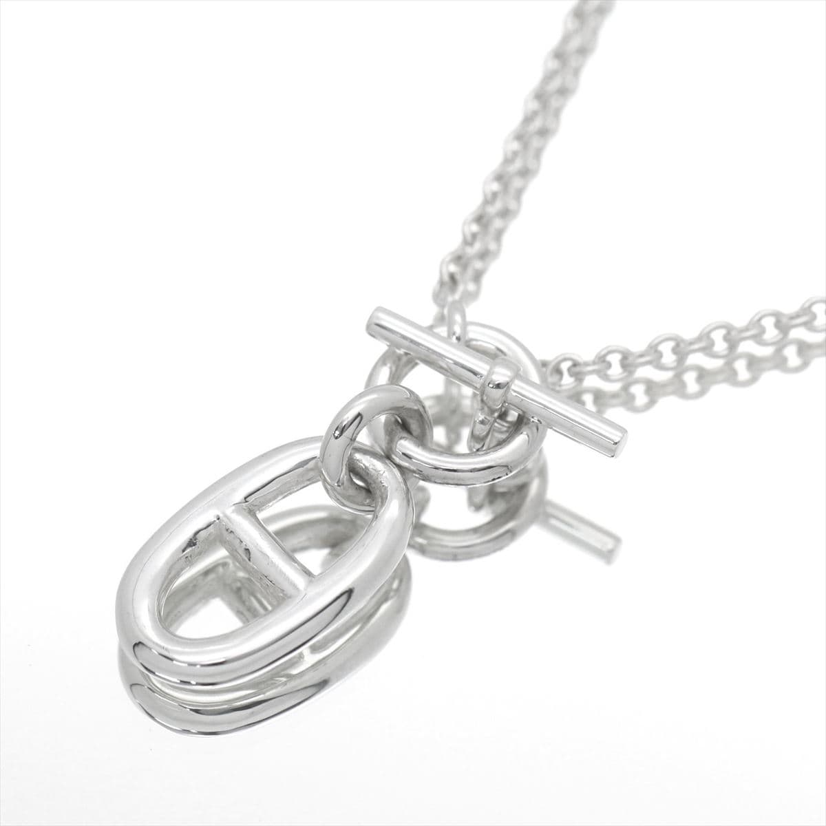 【ギフトランク】エルメス HERMES ネックレス シェーヌダンクル アミュレット トグル ペンダント マンテル シルバー Ag925 レディース 女性 メンズ 男性 誕生日 記念日 プレゼント ギフト 【動画】【中古】 thumbnail 2
