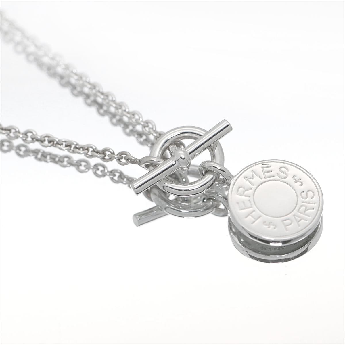 【ギフトランク】エルメス Hermes ネックレス セリエ コイン アミュレット トグル ペンダント シルバー Ag925 レディース 女性 メンズ 男性 ジュエリー アクセサリー 誕生日 記念日 プレゼント ギフト【動画】【中古】 thumbnail 3