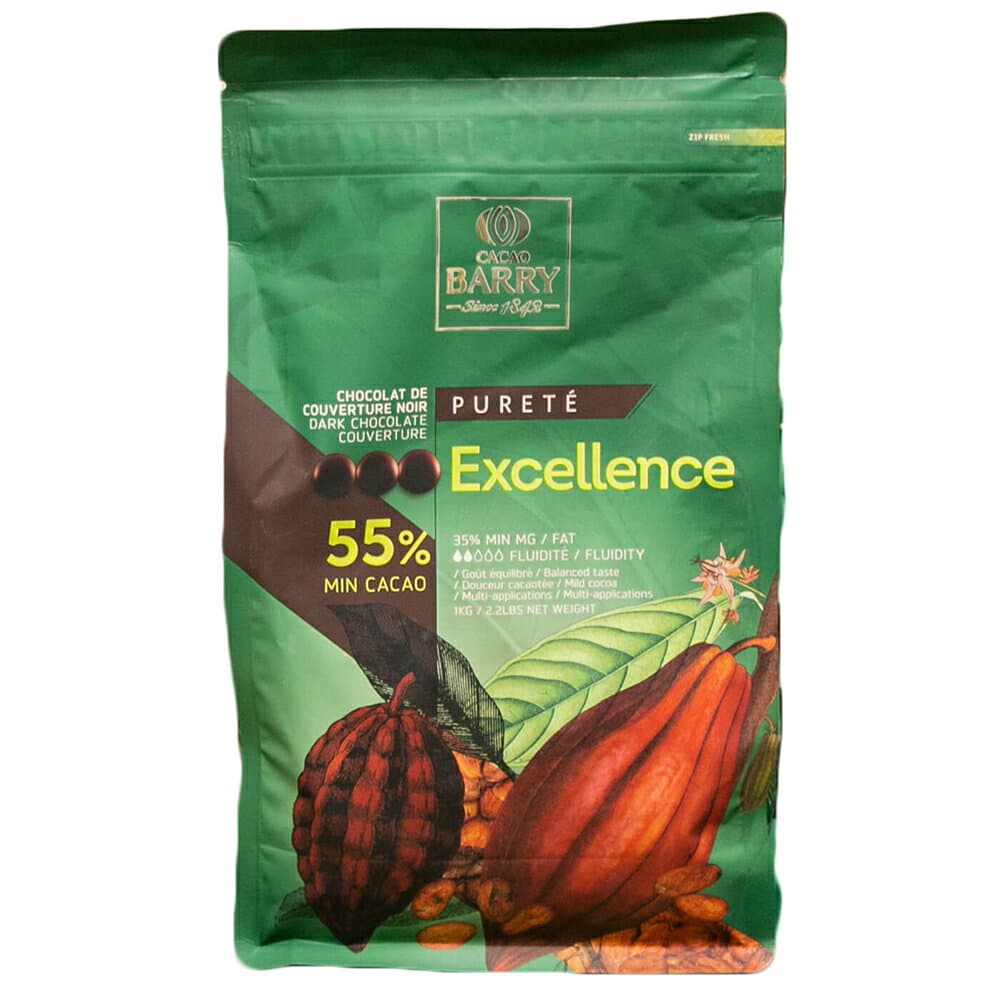 バリーカレボー クーベルチュール ピストール エクセランス 55％ 1kg (夏季冷蔵) チョコレート チョコ カカオ ココアバター バレンタイン 製菓用 製パン用 お菓子 手作り 材料 業務用