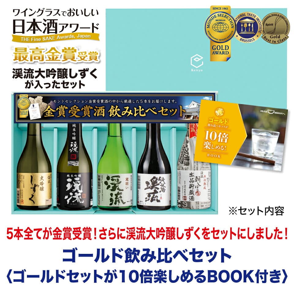 贈り物 日本酒 飲み比べ セット 【プレミアム酒入】ゴールド飲み比べセット プレゼント ギフト 300mlx5本 送料無料 お酒 おすすめ 人気 母の日 父の日 誕生日 内祝い 還暦祝い お中元 御中元【日本酒/焼酎年間1位】 thumbnail 3