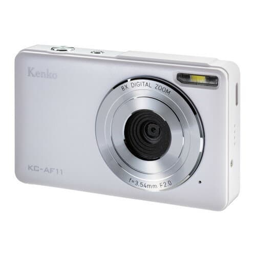 【即配】(KT) KC-AF11 WH ホワイト Kenko デジタルカメラ ケンコートキナー KENKO TOKINA【送料無料】デジカメ入門機 かんたん エントリー 初心者用 ギフト プレゼント＼お得な店内クーポン配布中／