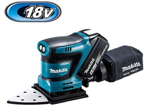 マキタ電動工具　18V充電式防じんミニサンダ　BO483DRG【BL1860B×1個・充電器DC18RF付】