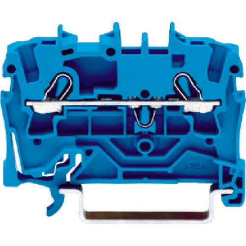WAGO スプリング式中継端子台 2002シリーズ2線式用 青色 2002-1204-PK