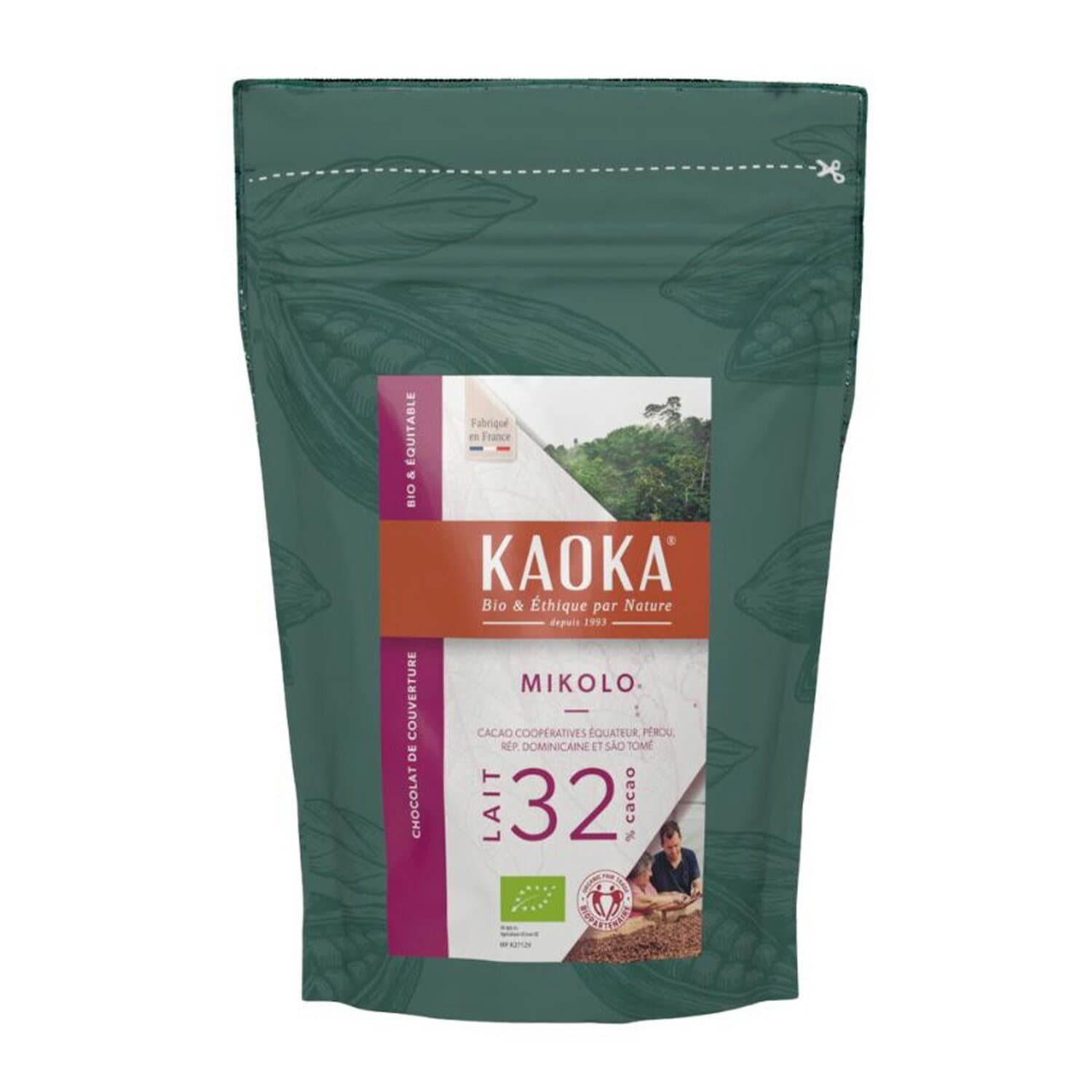 KAOKA カオカ ミコロ(ショコラオレ) 32％ 1kg / オーガニック ミルクチョコレート 製菓材料