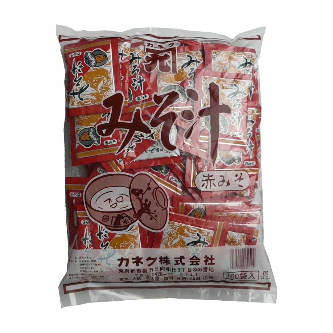 カネク 赤 みそ汁 100食 味噌汁 だし みそ汁 みそしる インスタント食品 レトルト 即席味噌汁 即席みそ汁 プレゼント ギフト グルメ業務用 食品 調味料 送料無料