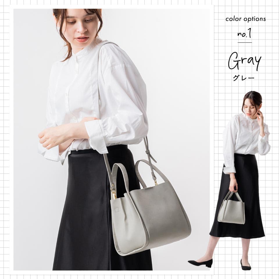 【上品で軽やか】PUレザー トートバッグ レディース 小さめ 2way ショルダー付き ハンドバッグ キューブバッグ バケットバッグ トート 軽量 大容量 斜めがけ 高見え おしゃれ シンプル フェミニン カジュアル 上品 フォーマル 通勤 通学 プレゼント ギフト thumbnail 3