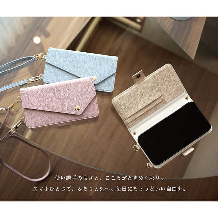 公式 Elegante 2Way スマホショルダー 手帳型 スマホケース ショルダー タイプ iPhone18 Pro ケース iPhone17 17e 16e 16 pro max 携帯ケース google pixel 11 10a xperia 10 1 viii vii galaxy a57 5g カバー AQUOS wish6 sense10 R11 全機種対応 thumbnail 3