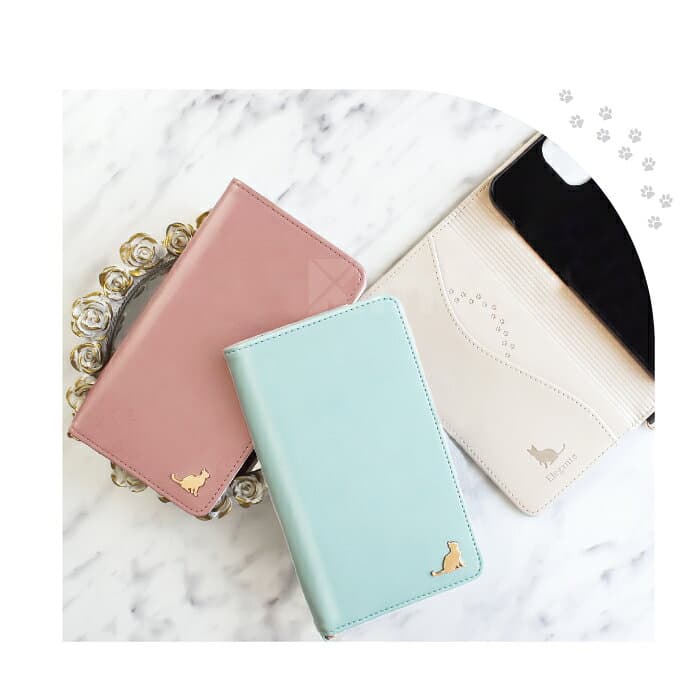 【15%OFF_秋いこクーポン】公式 Elegante Chaton スマホケース 手帳型 全機種対応 iPhone18 Pro ケース iPhone17 air 17e 16e 16 pro max 15 iPhone se ケース google pixel 11 10a 9a 手帳型 xperia 10 1 viii vii galaxy s26 a57 5g 猫 AQUOS wish6 sense10 R11 携帯ケース thumbnail 2