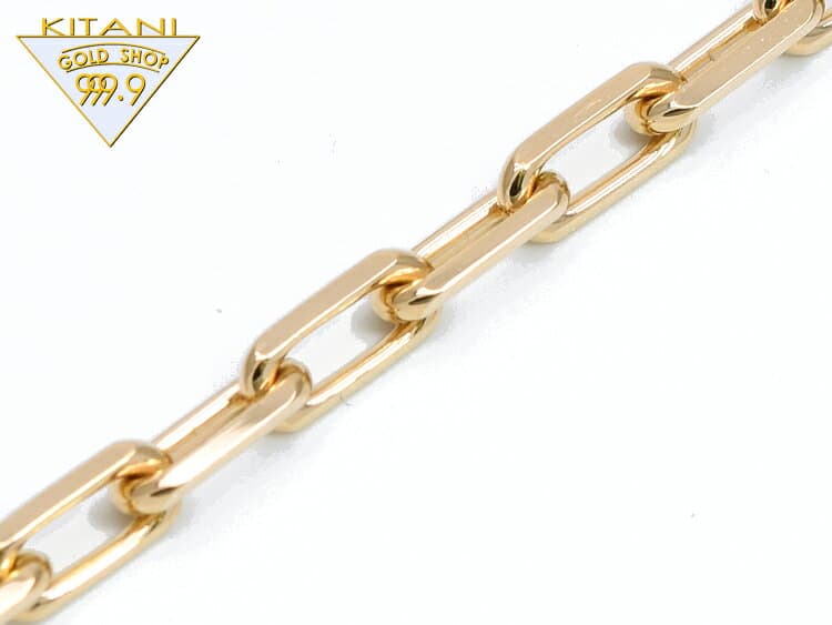 K18 極太 スーパー小豆 ブレスレット 幅 約5.5mm/全長18cm/重量 約16.0前後g 　(スパルタカス) thumbnail 3
