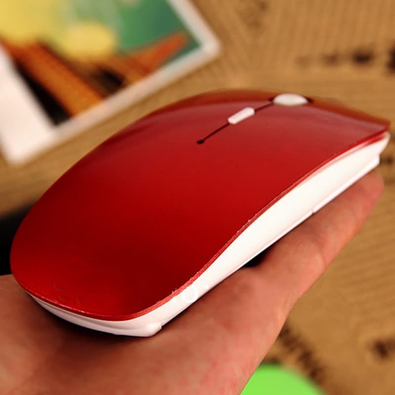 送料無料 ワイヤレスマウス 無線マウス 2.4GHz 電池式 光学式 省エネモード 超薄型 コンパクト 静音 小型 持ち運び便利 インストール不要 バッテリー スリープモード オン オフ スイッチ デスクワーク パソコン PC周辺機器 ノートPC オフィス 旅行 出張 在宅ワーク リチウム thumbnail 2