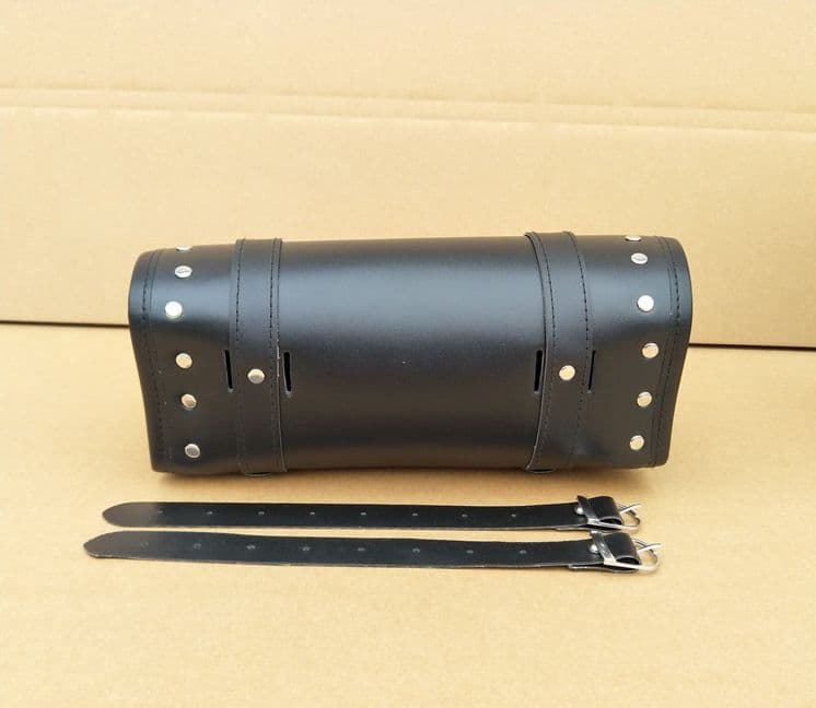 送料無料 バイクツールバッグ 汎用ツーリングバッグ 工具入れ フロント サイド サドル 防水 大容量 ベルト ハーレー アメリカン レザー調 thumbnail 3