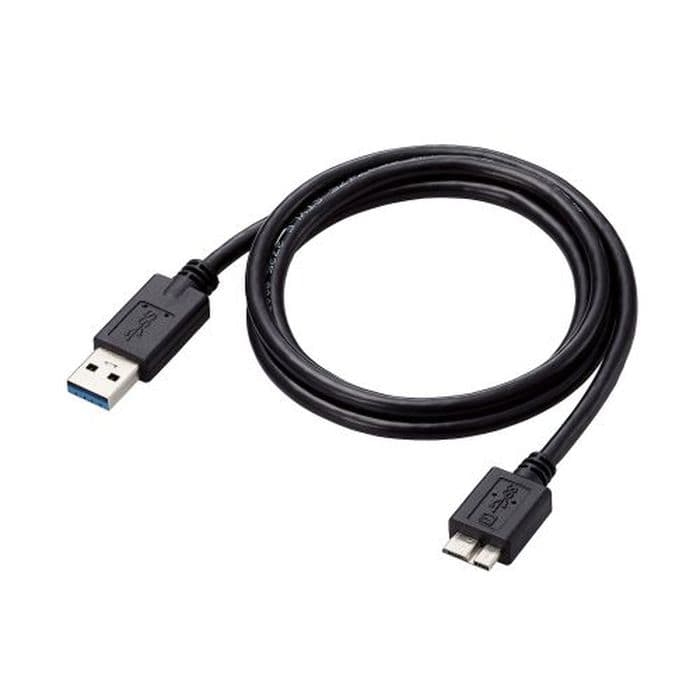 USBケーブル 1m USB3.0 A-microBケーブル USB3.0ケーブル 5Gbps 3重シールドケーブル ブラック エレコム USB3-AMB10BK/ID
