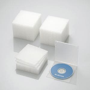 【納期約7〜10日】【お一人様1点まで】ELECOM エレコム CCD-JPCS50CR Blu-ray DVD CDケース(スリム PP 1枚収納 50パック) クリア