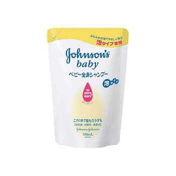 《P》ジョンソン ベビー全身シャンプー 泡タイプ 替え 350ml【TC】(ベビーせっけん・低刺激・ベビー用・赤ちゃん用・ボディシャンプー・ベビーグッズ・赤ちゃんグッズ・ベビーケア・ベビー衛生用品)