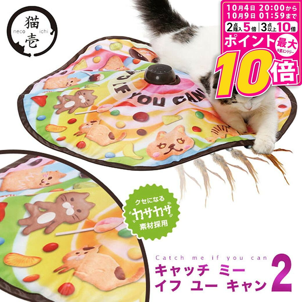 【ポイント最大10倍！10/4 20:00〜10/9 01:59まで】 猫壱 キャッチ・ミー・イフ・ユー・キャン2 猫用【necoichi】 [おもちゃ]