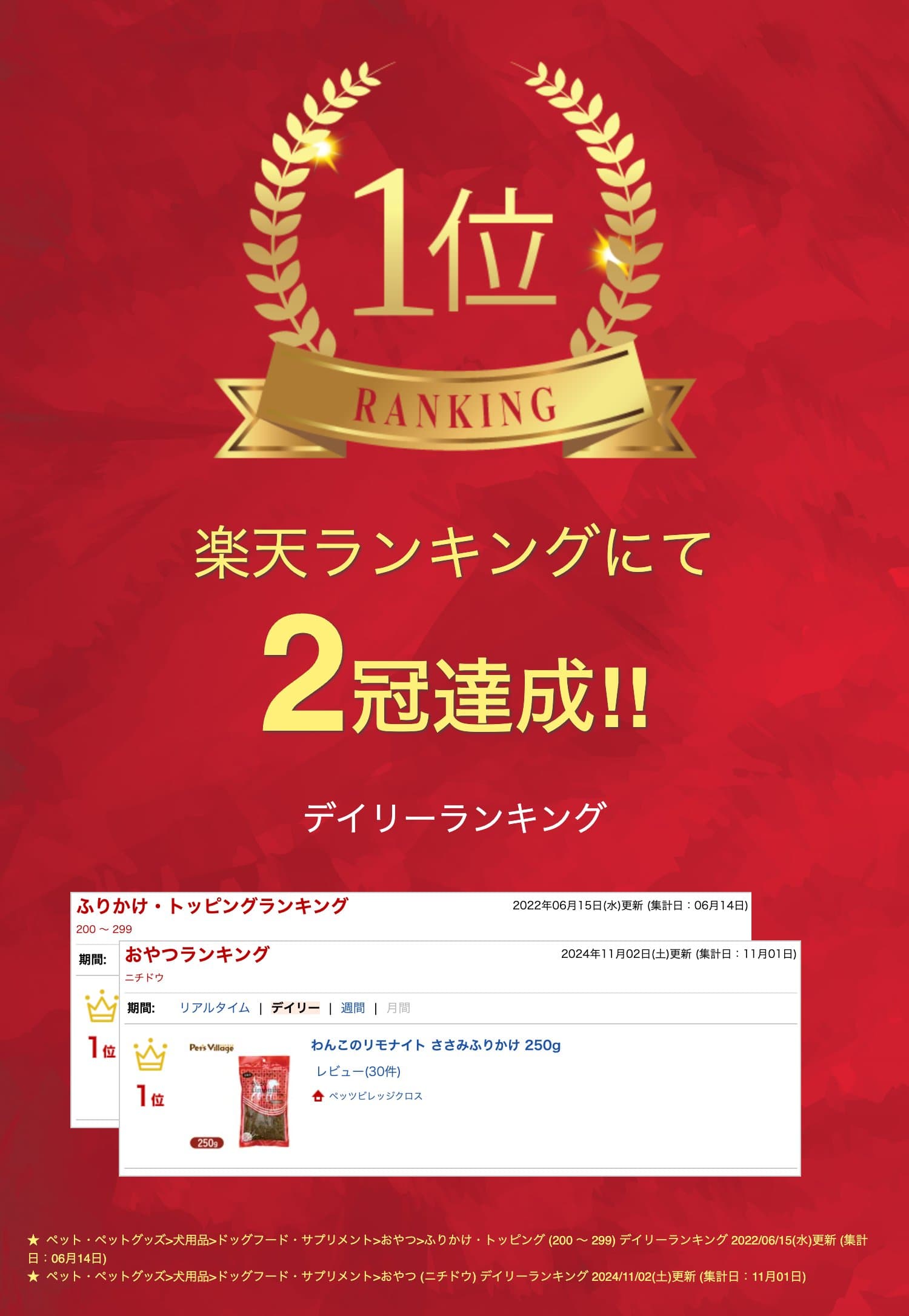 オリエント商会 わんこのリモナイト ささみふりかけ 250g thumbnail 2