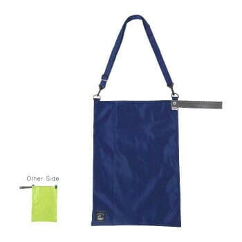 KAKSI(カクシ) ショルダーエコバッグ Lサイズ ネイビー×グリーン SN00085
