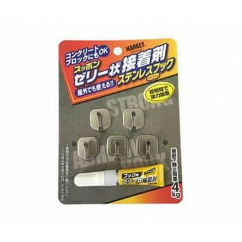 大一鋼業　SUH-4　ゼリー状接着剤フック　ミニ　ステンレス　5個入　493471