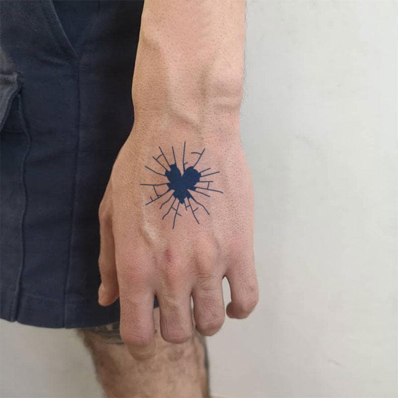 タトゥーシール ハート モチーフ ボディアート ファッション ワンポイント タトゥーシート 転写ステッカー 2週間 消える 防水 ウォータープルーフ 植物エキス 肌に優しい ナチュラル