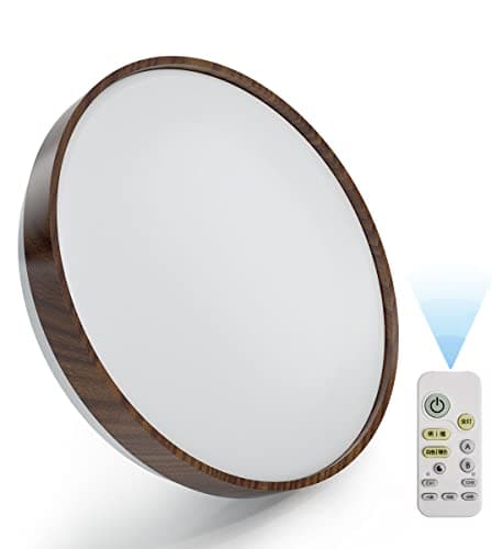 OOEE シーリングライト 6畳 付 木目調 無段階連続調光・調色 昼光色 電球色 30W 3300LM 豆球常夜灯モード メモリ機能 15分/
