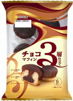丸中 3層仕立てチョコマフィン6個×6