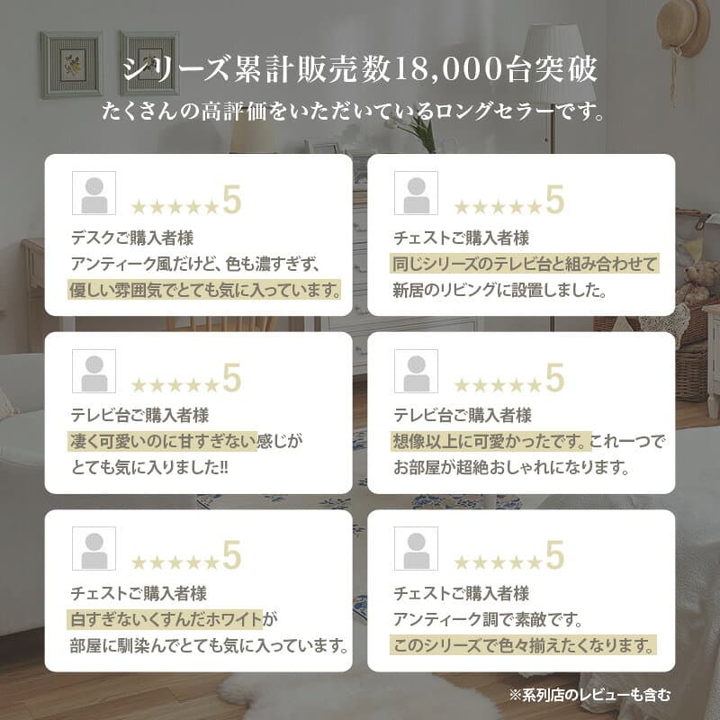 フレンチアンティーク調 キャビネット 幅80cm【BROCANTE】ブロカント(完成品 チェスト 白 おしゃれ キャビネット 木製 扉付き 引き出し 収納 ガラス扉 棚 ガラスキャビネット タンス 飾り棚 ディスプレイ ショーケース 収納棚 ホワイト) thumbnail 2
