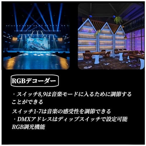 DMX512デコーダー DMX 512 LEDデコーダーコントローラー RGBデコーダー 4チャンネル ドライバー RGBW LEDストリップライト DC12V ～ 24V 英語 マニュアル付き スタジオ レコーディング機器 (チャネルあたり8A) thumbnail 3