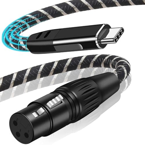 USB C マイクケーブル 3M Type-c to XLR メス マイク録音ケーブル アンバランス接続 ナイロン編み 高耐久性 クリアな音質 幅広い互換性 マイク / スピーカー / コンソール / アンプ / その他のレコーディング機器などに適用 プラグ＆プレイ Phone 15シリーズ ...