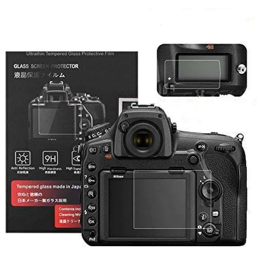 Nikon D850 保護フィルム ガラスフィルム 液晶保護 液晶モニター用ガラスプロテクターと表示バネル用高性能保護フイルムセット 2セット