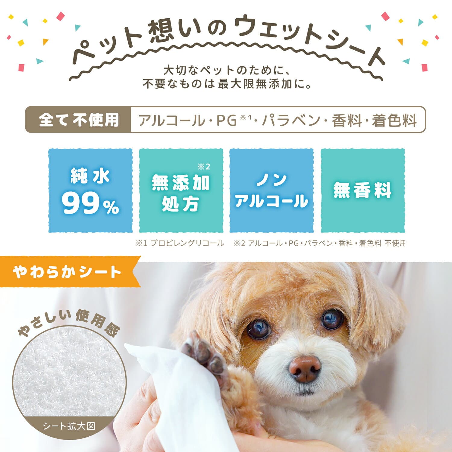 【ネット限定デザイン】ペット用 水99% ウェットシート 80枚 × 12個 960枚 お散歩 汚れふき 日本製 国内生産 プレゼント ギフト 贈り物 ペット用品 ケア お手入れ ふんわり おでかけ レック ダイレクト lec thumbnail 3
