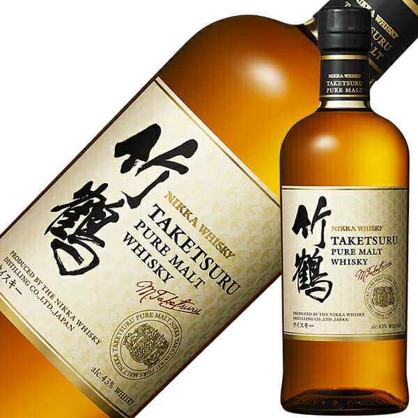 ニッカ 竹鶴ピュアモルト 43度 箱なし 700ml