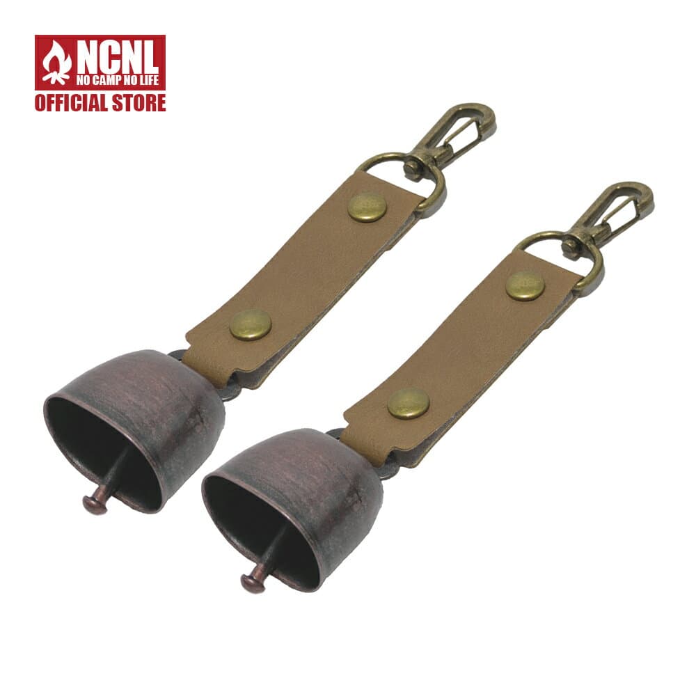 NCNL(NO CAMP NO LIFE) 熊よけ鈴 消音機能付き 大音量 熊鈴 熊よけベル 軽量 登山 熊対策 ハイキング トレッキング アウトドア 山歩き 山菜取り くまよけグッズ 防熊 ベアベル (ブラウン 2個セット)