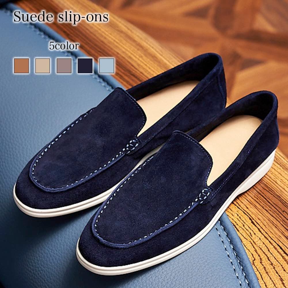 【＼クーポン利用で20%OFF!／】 ローファー メンズ スエードスリッポン 厚底 冬 シューズ 靴 ヒール バレエシューズ スリッポン ローヒール パンプス 秋 学生 本革 ブーツ スエード 春 革 コーデ ハイ モカシン 大人 カジュアル 夏 レザー スニーカー コスパ