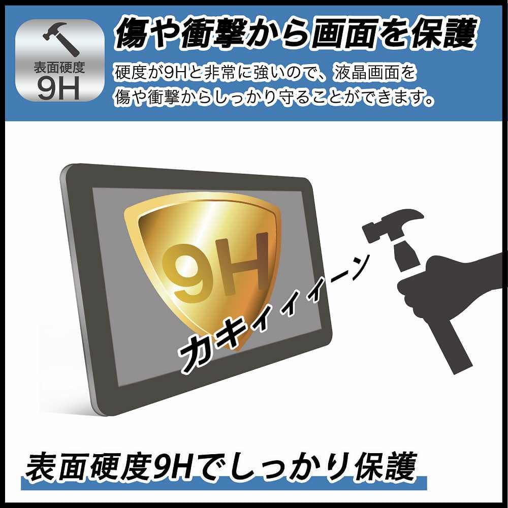 【お買い物マラソンポイント2倍】 Apple iPad mini ( 第6世代 ・ 2021年発売モデル ) 保護フィルム 【 9H高硬度 光沢仕様 】 フィルム 強化ガラスと同等の高硬度 日本製 thumbnail 2