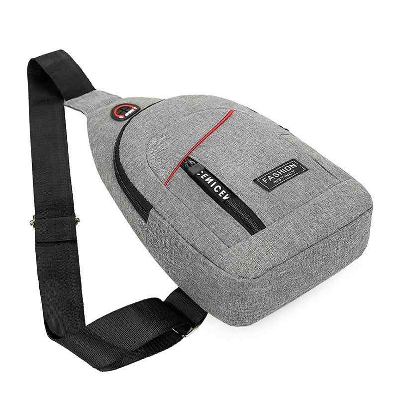 ボディバッグ 男性用 軽量 撥水 オックスフォード 普段使い 耐摩耗性 レジャー 旅行 ブルー ブラック ライトグレー(x3)